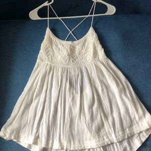 Free People Open-Back Lace-Up Tank